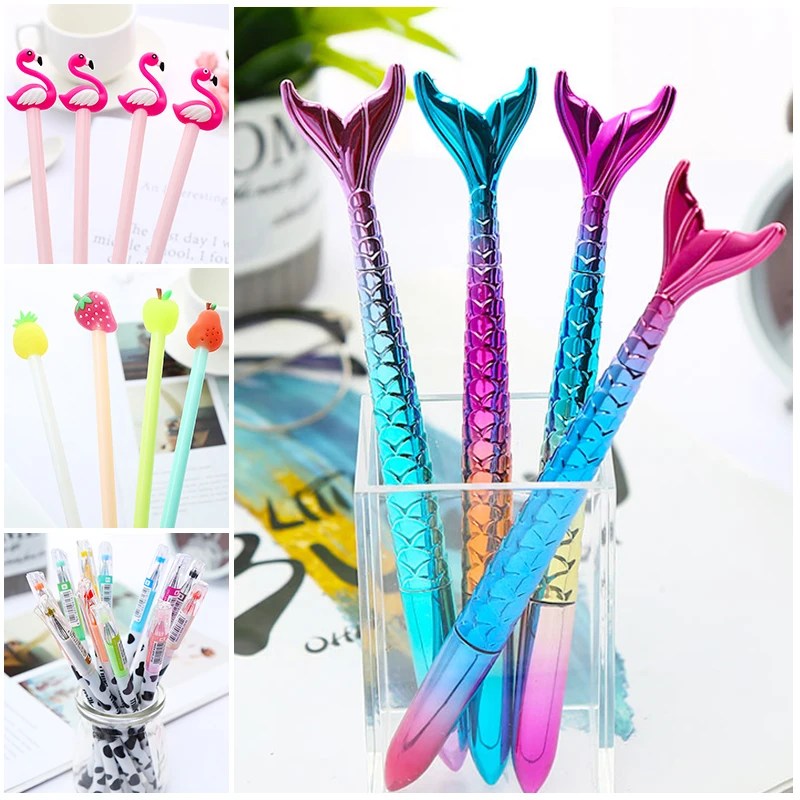 Очаровательный гель с Фламинго пандой русалочкой кавайные ручки морковь