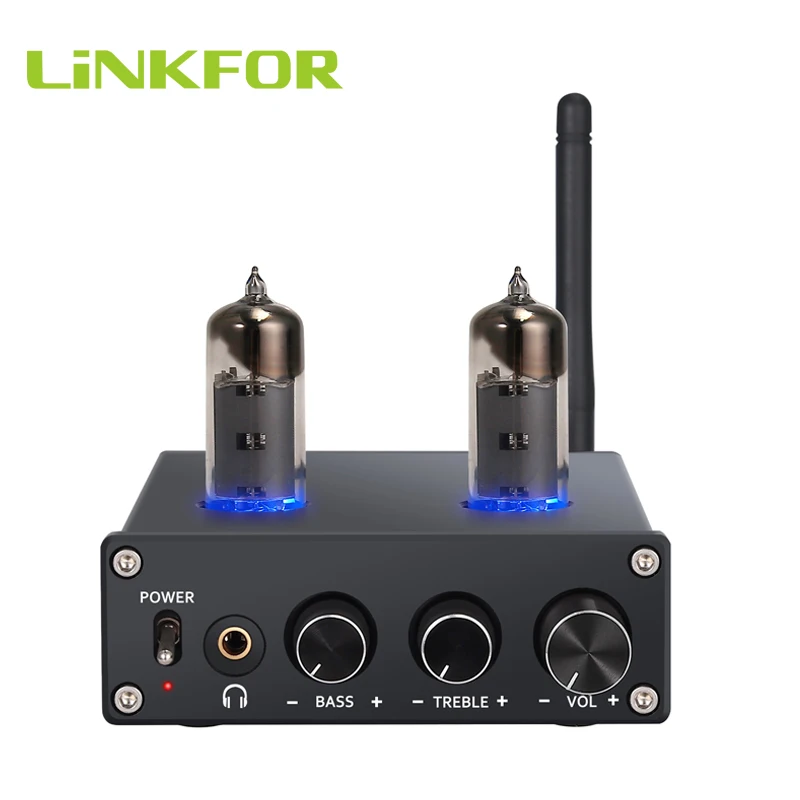 LiNKFOR 50 Вт + Bluetooth 4 2 приемник стерео аудио усилитель с 6J4 Вакуумными Трубками