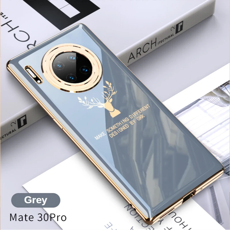 Electroplate Soft Phone Case For Huawei Mate 30 20 Pro Update TPU GKK Cover Ultrathin Protective Anti-Shock Shell High Quality images - 6