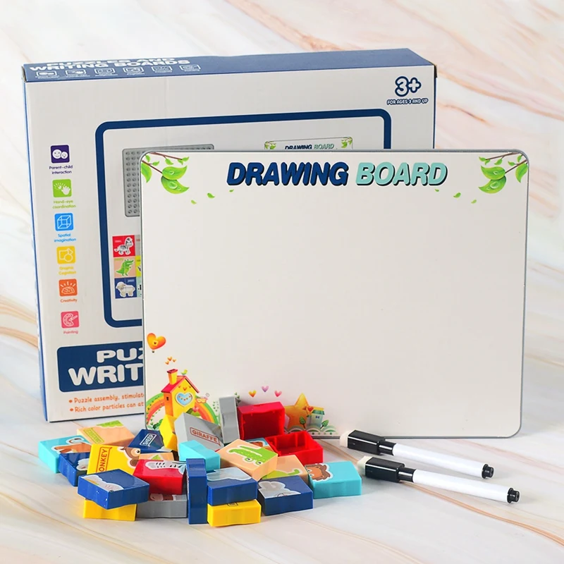 

Diy Building Block Puzzle Drawing Board Duploed Baseplate Bricks Board Toys for Children Kids Gifts
