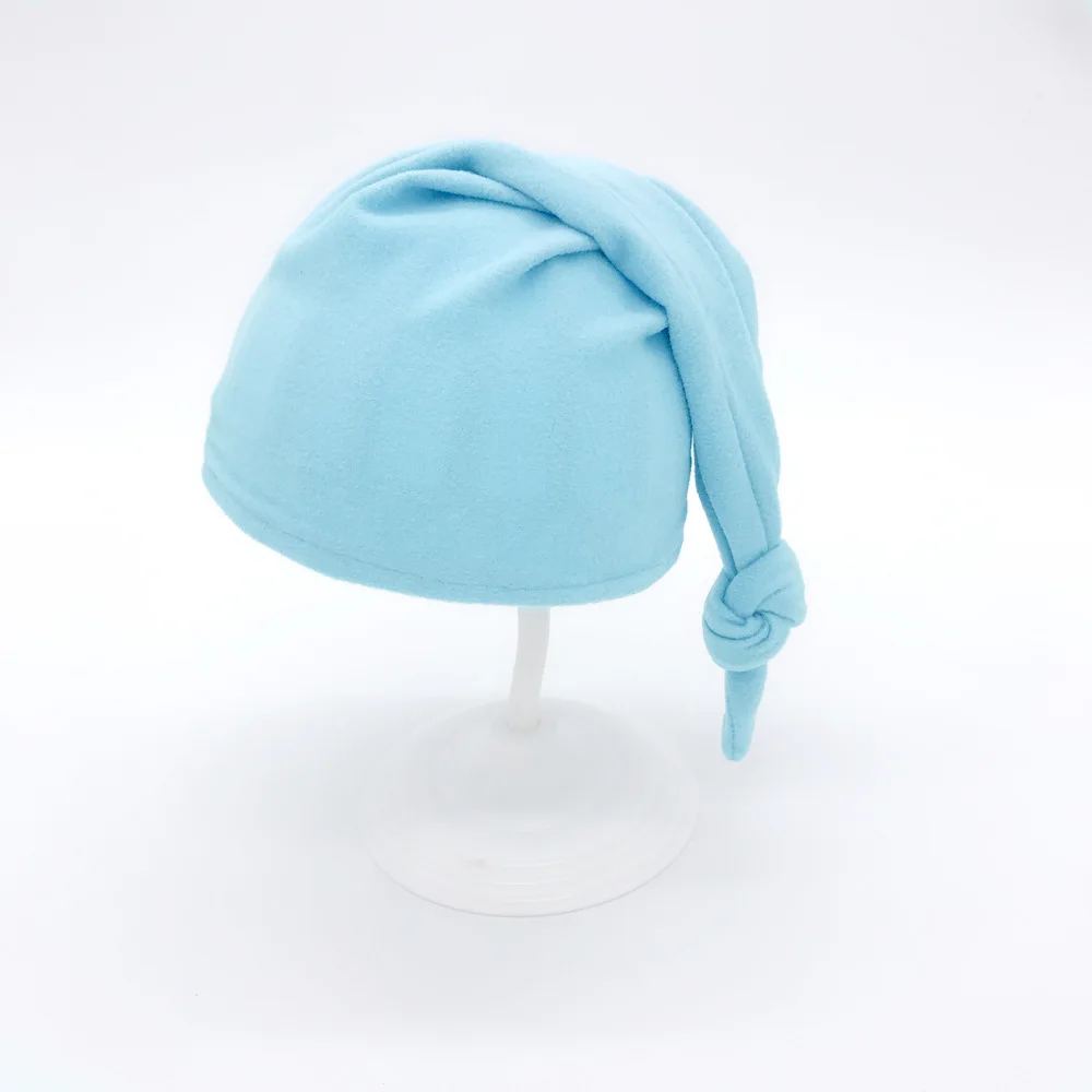 Новая зимняя теплая шапка для новорожденных мальчиков и девочек однотонная