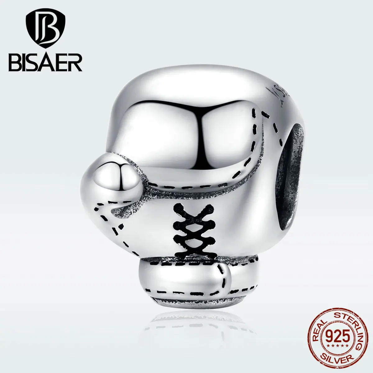 Женский набор для бокса BISAER из 100% серебра 925 пробы подвески оригинального дизайна