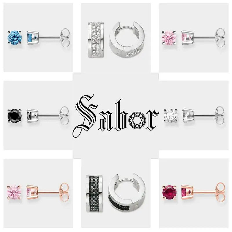 Женские круглые серьги гвоздики с камнями серебристые вечерние полыми