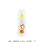 Fissman 240 мл детская Милая Детская Бутылочка для питья с ручкой из соломинки для кормления ребенка без бисфенола А бутылочка для кормления