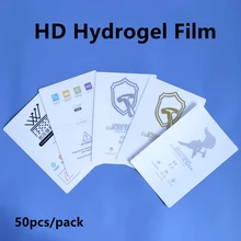 50pcs HD Hydrogel Film For All Mobile Phone LCD Screen Universal Film For Blade Or Laser Cutting Machine TPU Screen Protector