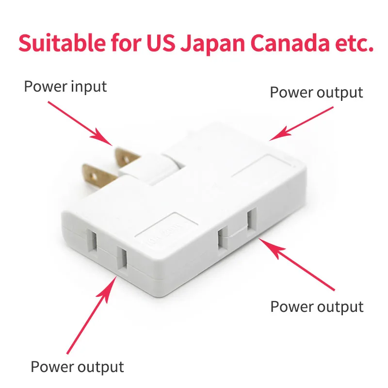 Дорожное Универсальное зарядное устройство 1 шт. вилка для США Японии Канады один