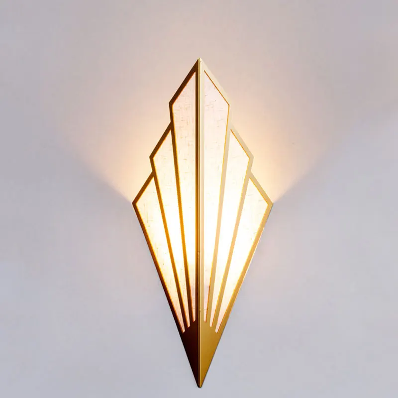 modern led wall lamps simple diamond shape wall light for bedroom living room aisle decorative sconce lighting home decor бра free glob