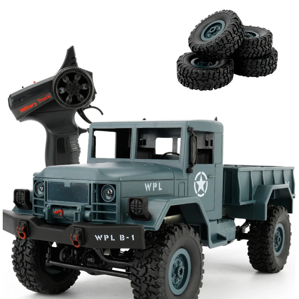 WPL B-14 RC грузовик с дистанционным управлением скалолазание внедорожник игрушка 2,4G хобби военный 4 колесный автомобиль RTR запчасти DIY Набор B-1