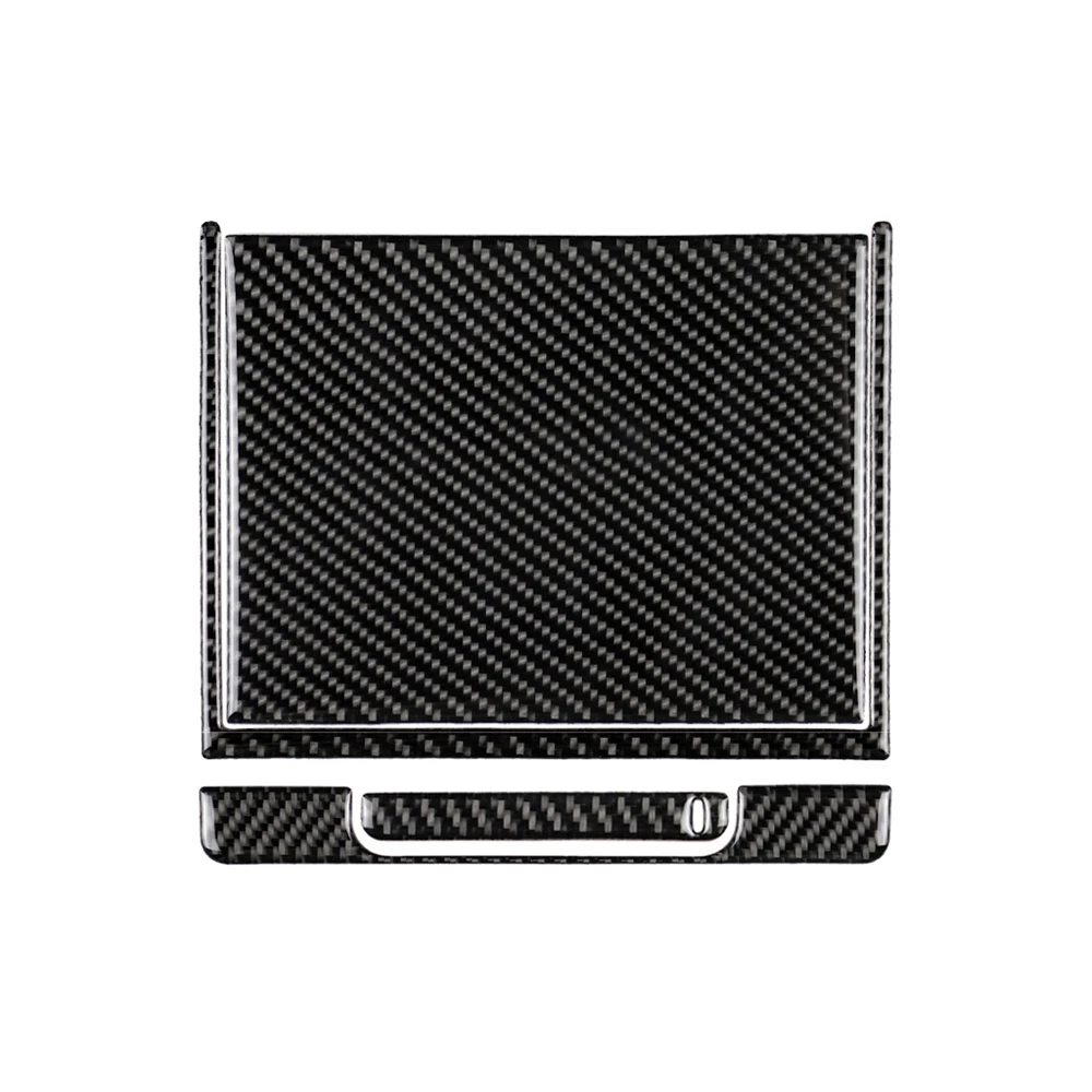 

4pcs Car Interier Stickers Carbon Fiber Center Console Storage Box Trim Decorative Cover For Toyota Camry 2018-2019