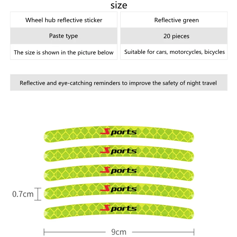 20 шт./подходит для Lexus LS/ES/RX/NX/CT/UX светоотражающие наклейки на автомобильные колеса
