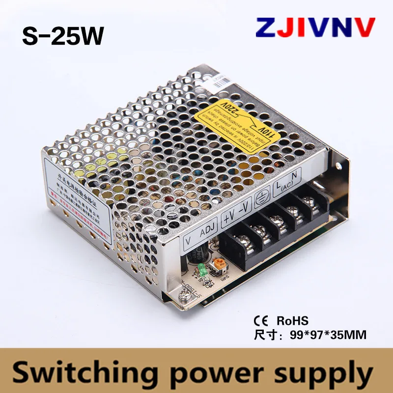 

Single output 25W monitoring led transformer switching power supply output 5v 5a, 15V 1.6A, 24V 1A power supply ac-dc 12v 2A