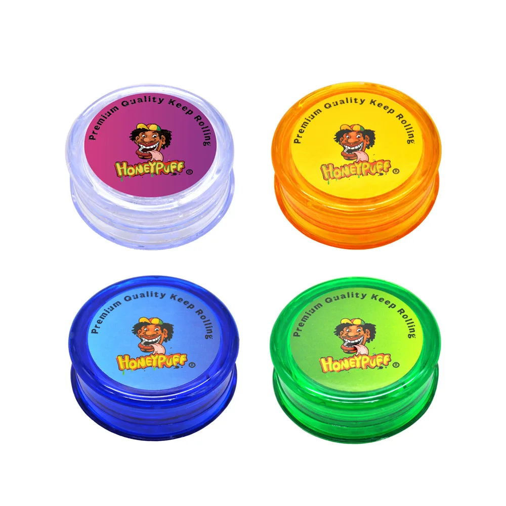 Пластиковый Точильщик для табака 60 мм Диаметр трехслойная травяная шлифовальная