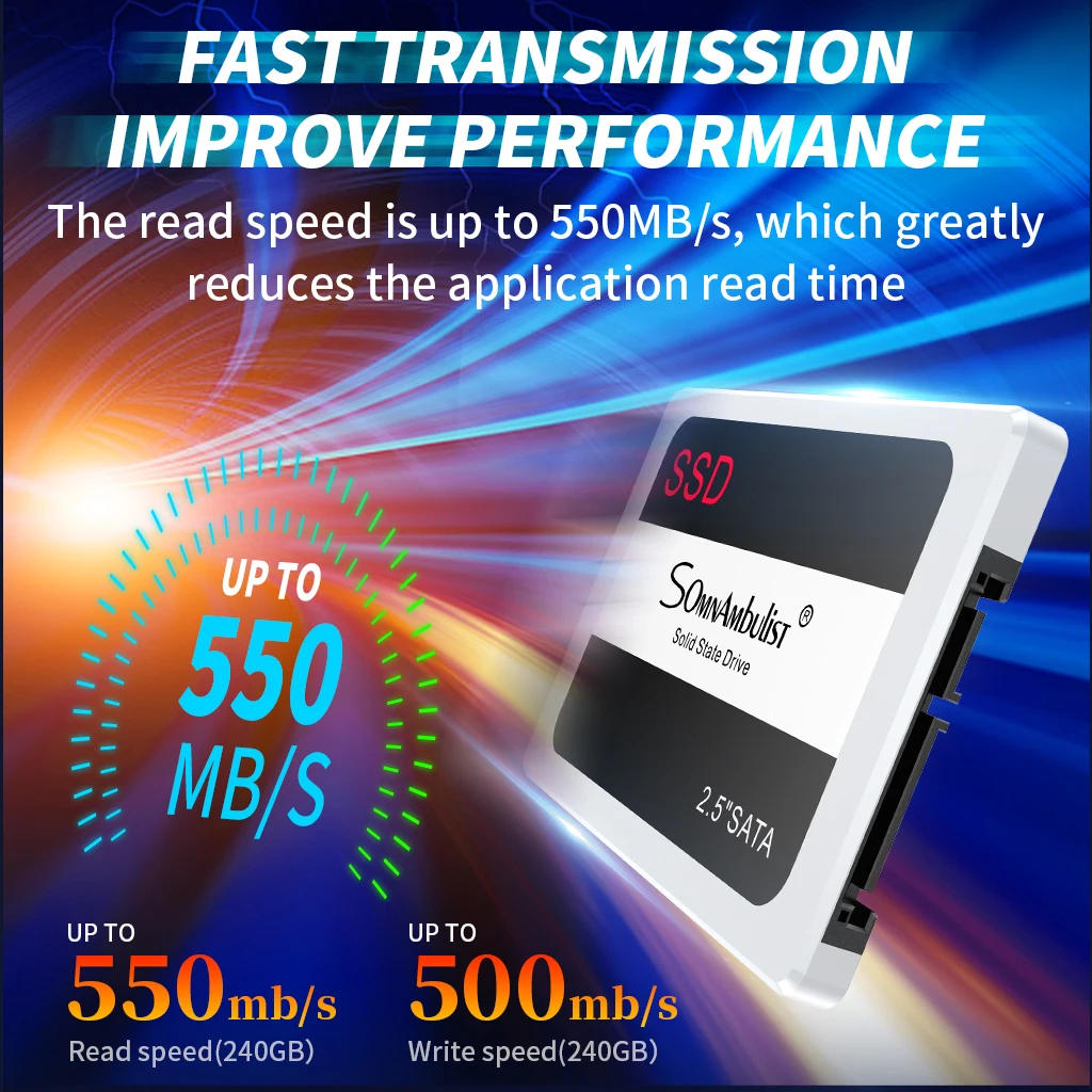 SOMNAMBULIST SSD 240 ГБ 120 480 960 2 5 жесткий диск твердотельный &quotвнутренний ssd60гб 32