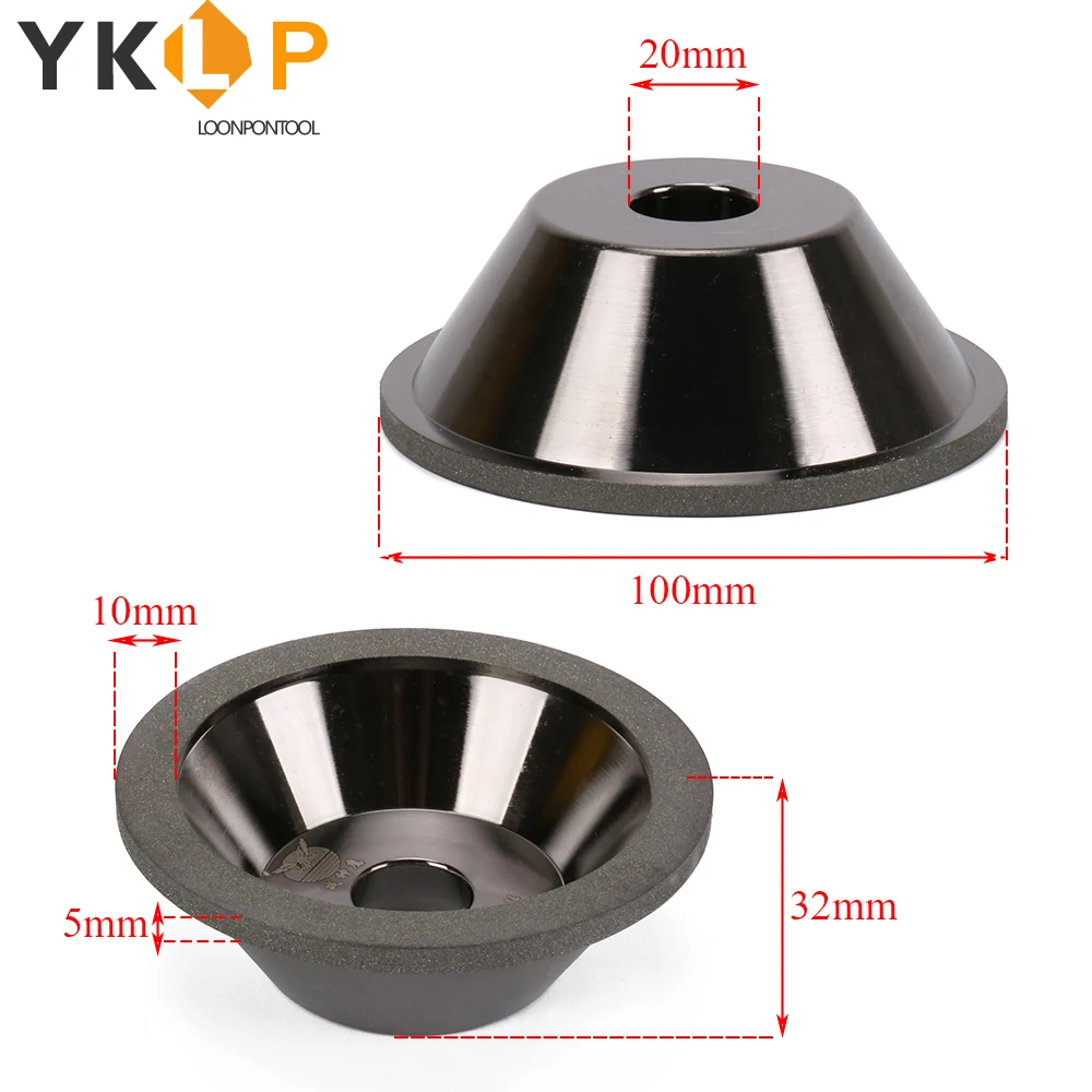 4 дюймовый алмазный шлифовальный круг абразивный стаканчик для карбида металла