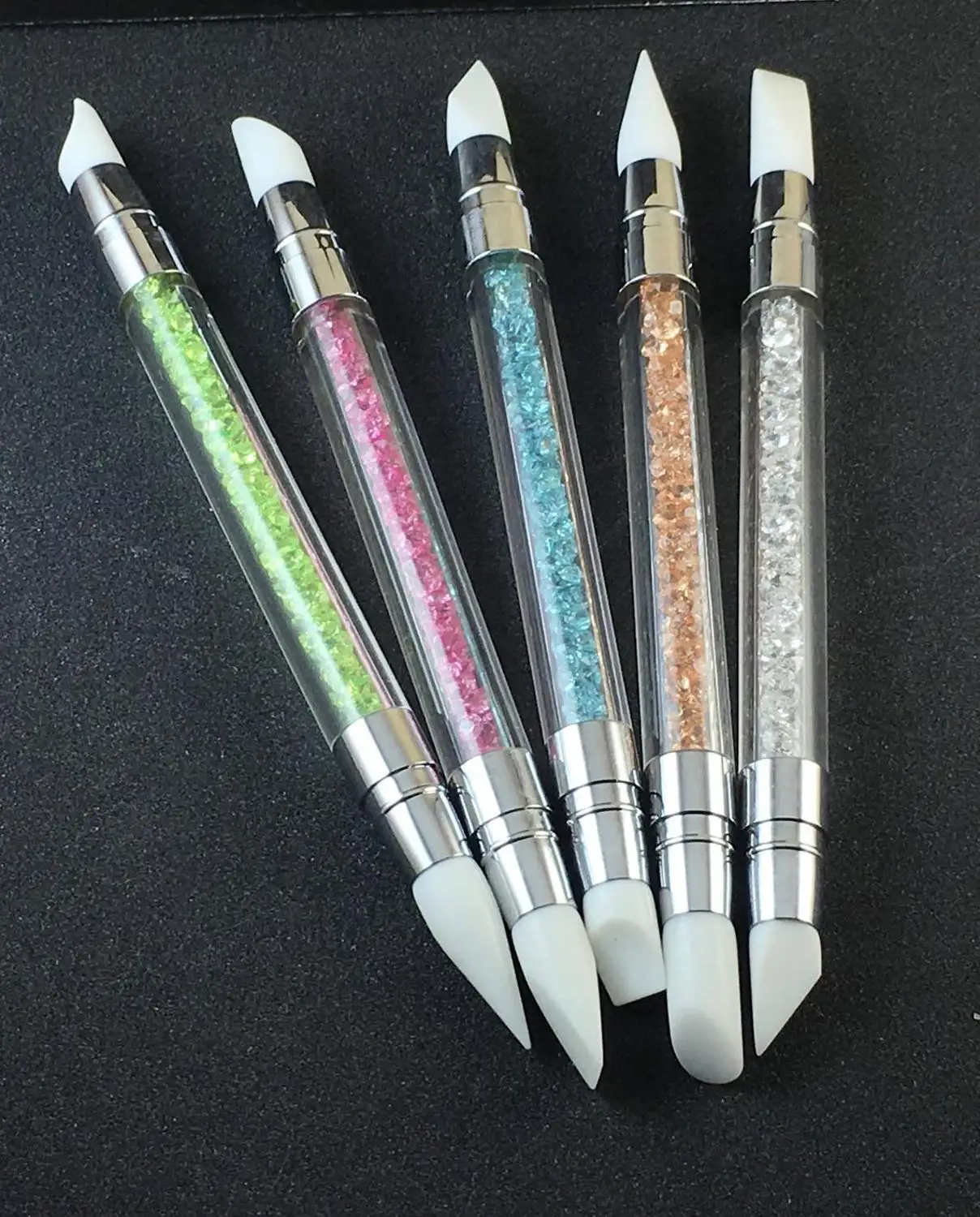 ** PTB-38 * Dotting Pen двухсторонний желтый воск Стразы для ногтей Picker Gem аппликатор