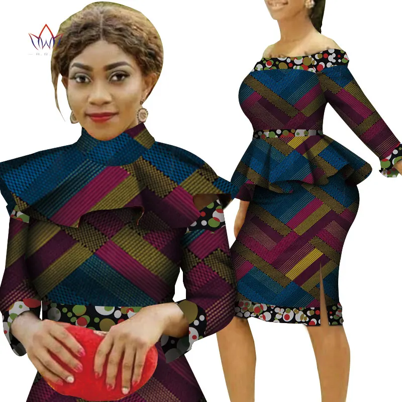 Женский комплект из топа и юбки с принтом в африканском стиле|Африканская одежда|