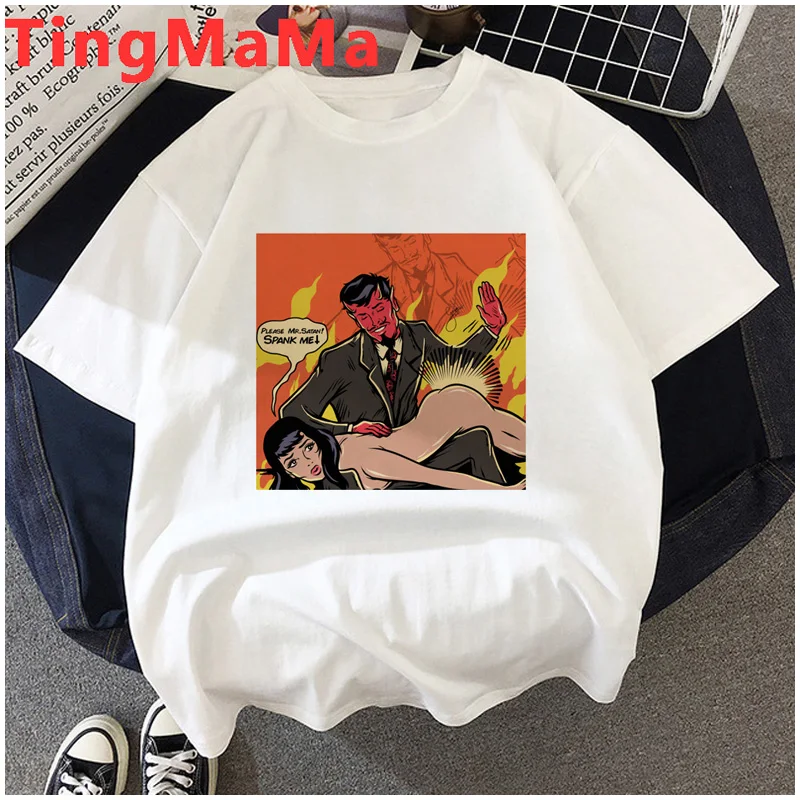 

Horror Alien Satan Demon Death Scary Devil clothes women casual couple clothes harajuku plus size tumblr t-shirt streetwear