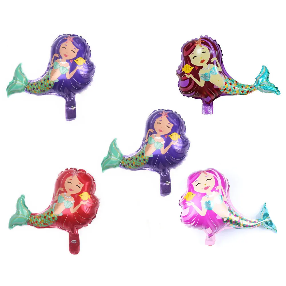 16inch Mermaid Foil Balloon Kids Inflation Toys Happy Birthday Ballon Decorations Helium Air Ball Baby Shower Party Supplies | Дом и сад