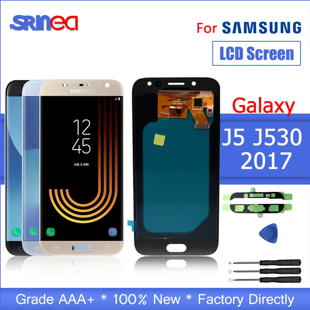 ЖК дисплей для Samsung Galaxy J5 2017 j530 J530F lcd кодирующий преобразователь сенсорного