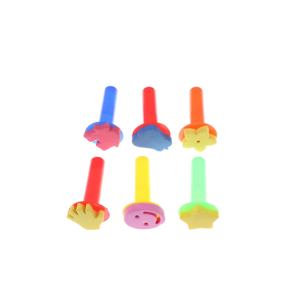 Детская кисть для рисования цветочный штамп граффити игрушки творчества 6