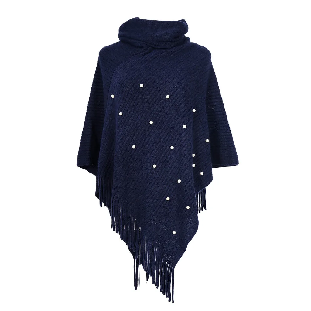 

Women Winter Scarfs For Ladies Knitted Cashmere Poncho Capes Shawl Cardigans Sweater Coat Panuelos De Mujer Para El Cuello #YL10