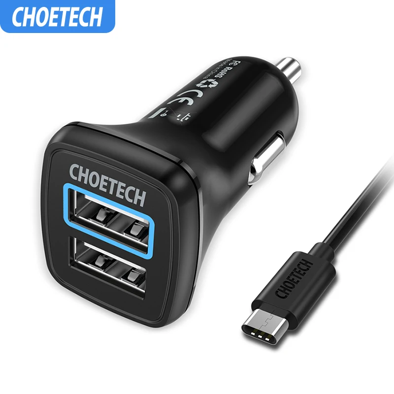 Автомобильное зарядное устройство CHOETECH 30 Вт с двумя usb-портами, быстрая зарядка 3,0, зарядное устройство для мобильного телефона iPhone 11 Pro Max samsung Xiaom huawei, автомобильное зарядное устройство