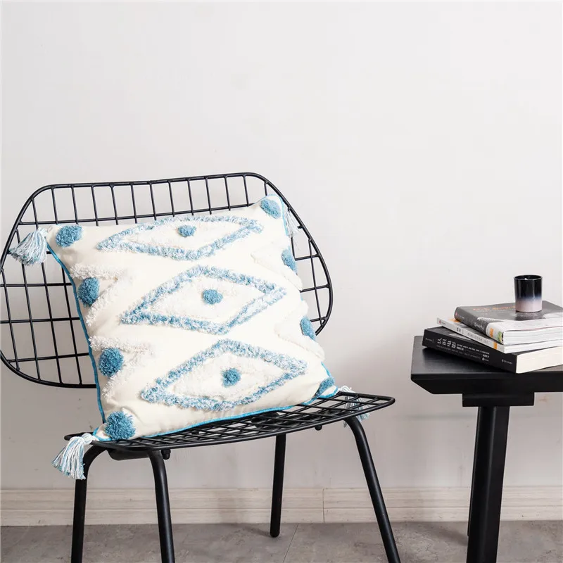 Hand made Вышивка размером 45*45 см квадратная подушка диванная Подушка Чехол Декор