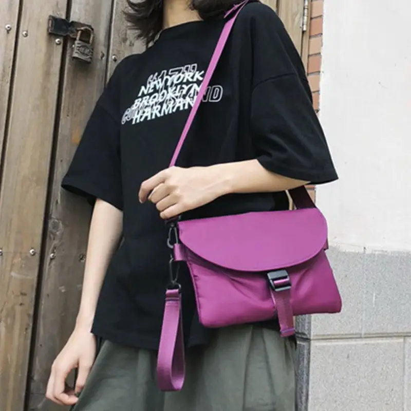 

DIINOVIVO, нейлоновые сумки на плечо, женские повседневные сумки на застежке, сумки-мессенджеры, Женские однотонные нагрудные сумки, бумажники, ...