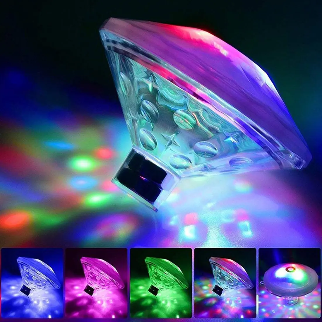 RGB плавающий подводный светильник светящийся показ плавательный бассейн ванна