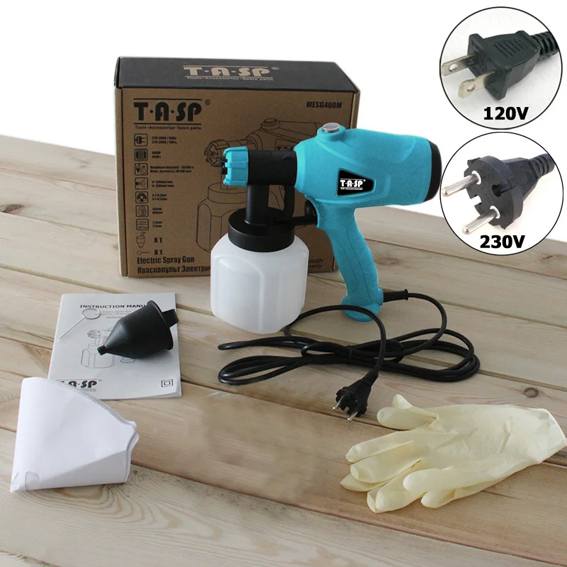 Краскопульт HVLP Электрический с регулятором расхода 400 Вт|Пистолеты-распылители| |
