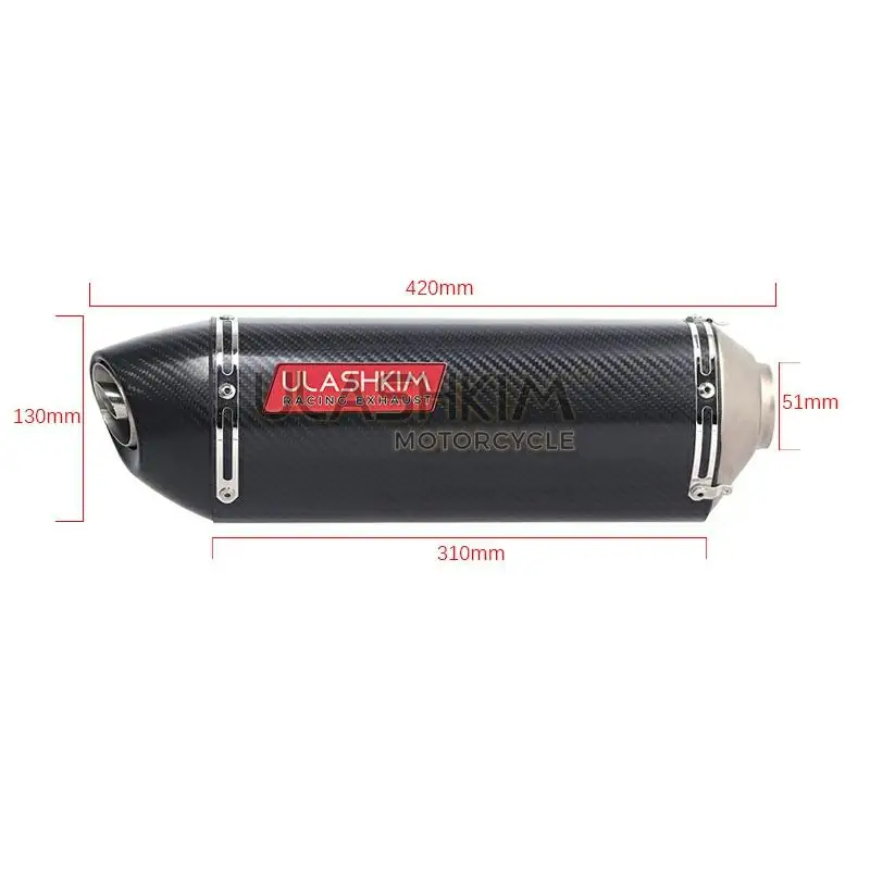 

Motorcycle Full Exhaust System Muffler Escape Modified Contact Middle Link Pipe Tube Slip On For Honda CBR300 CBR300R