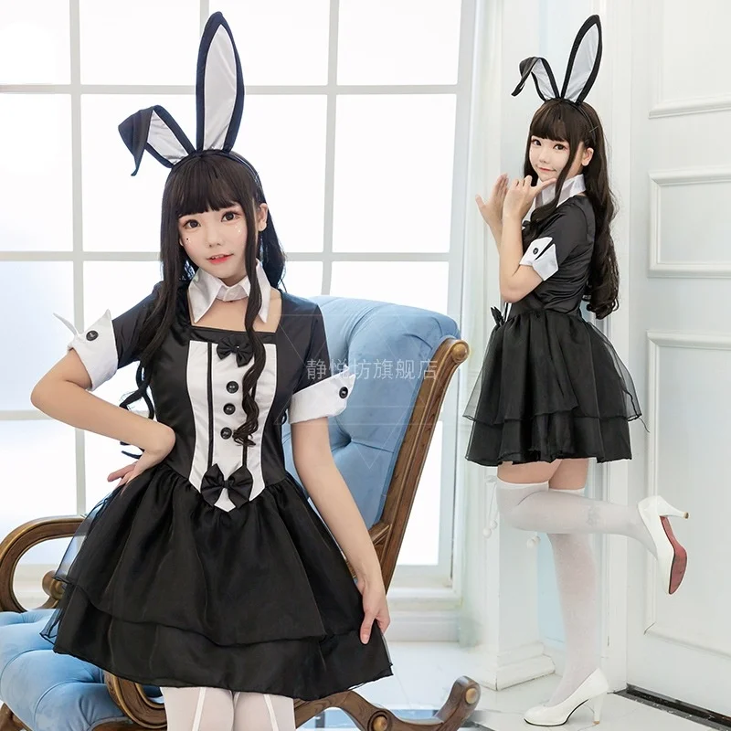 Женский костюм для косплея сексуальный Банни девочек танцев Хэллоуина вечерние
