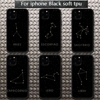 12 constellations zodiac signs phone case for iphone 8 7 6 6s plus x 5s se 2020 xr 11 12 pro mini pro xs max