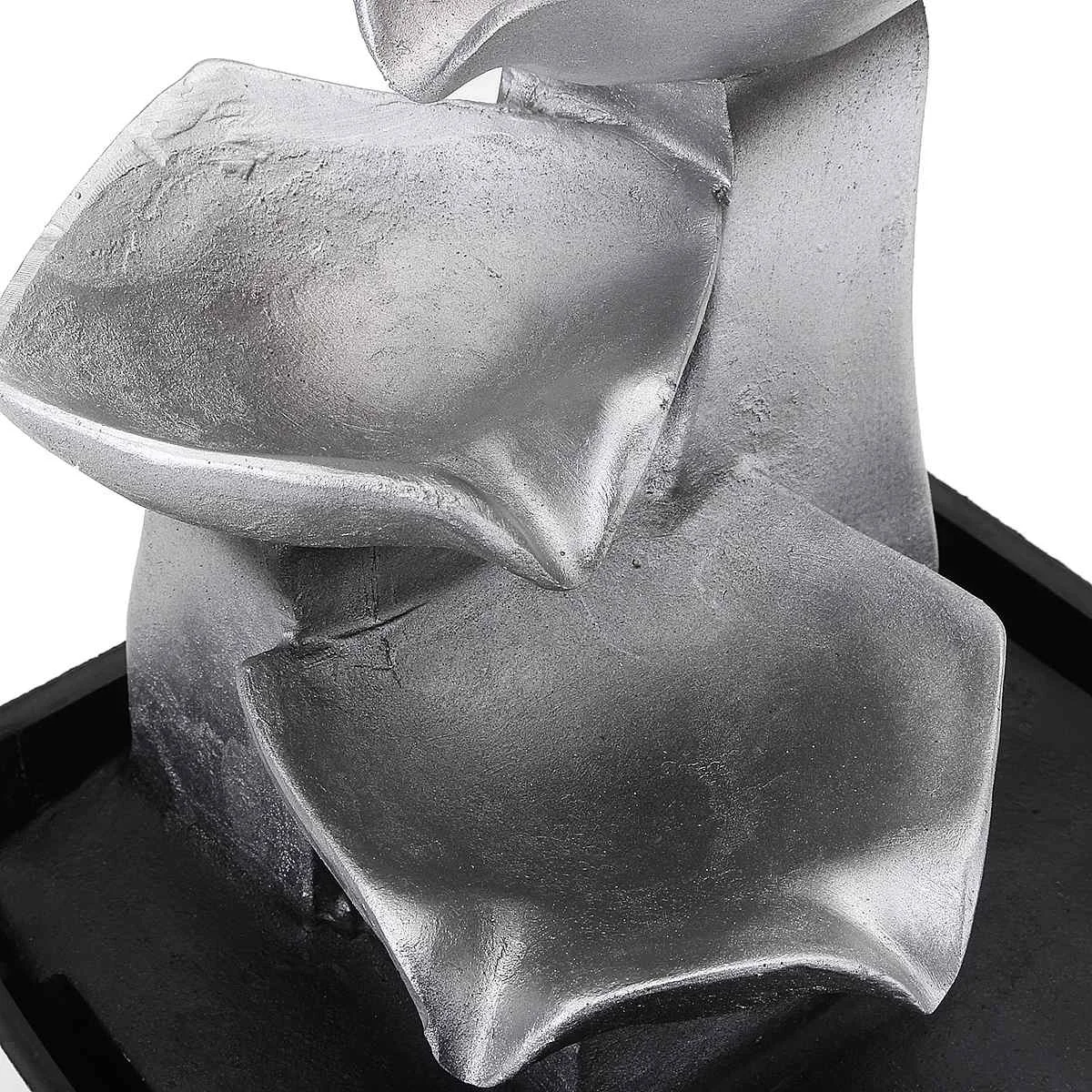 

Unique Shape Desktop Fountain Running Water Home Tabletop Decoration Resin Landscape Ornament With Light Home Decoration