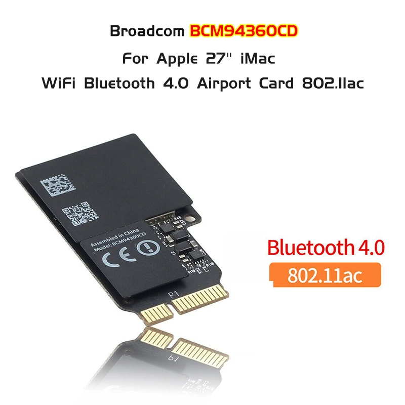 Wi Fi карта Broadcom BCM94360CD 802.11ac mini PCI E A1418 A1419 для аэропорта Bluetooth 4 0|wifi card|802.11ac pci-ebroadcom