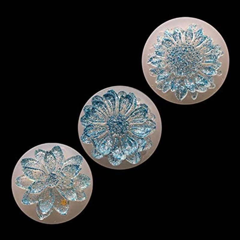 

DIY Silicone Flower Moulds Mold Resin Jewelry Pendant Making Tool Crafts 6Pcs