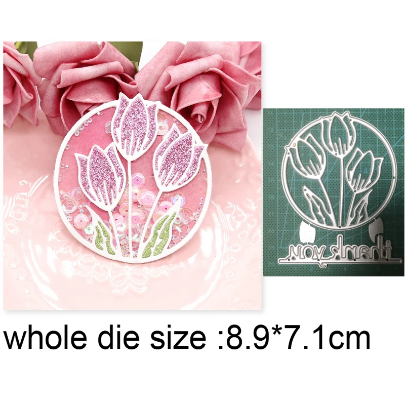 

2021 new metal cutting dies Christmas wreath garland cut die mold decoration Scrapbook die knife mould blade punch stencils dies