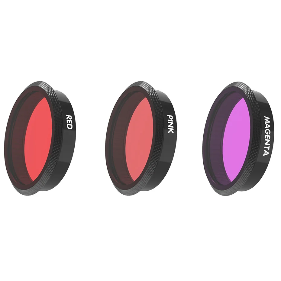 3 Colour Kit Для DJI Osmo фильтр для экшн-камеры UV/CPL/ND 8 16 32 64/натуральный Ночной объектив Фильтры комплект для Osmo аксессуары для действий быстрая установка - Цвет: 3 Colour Kit