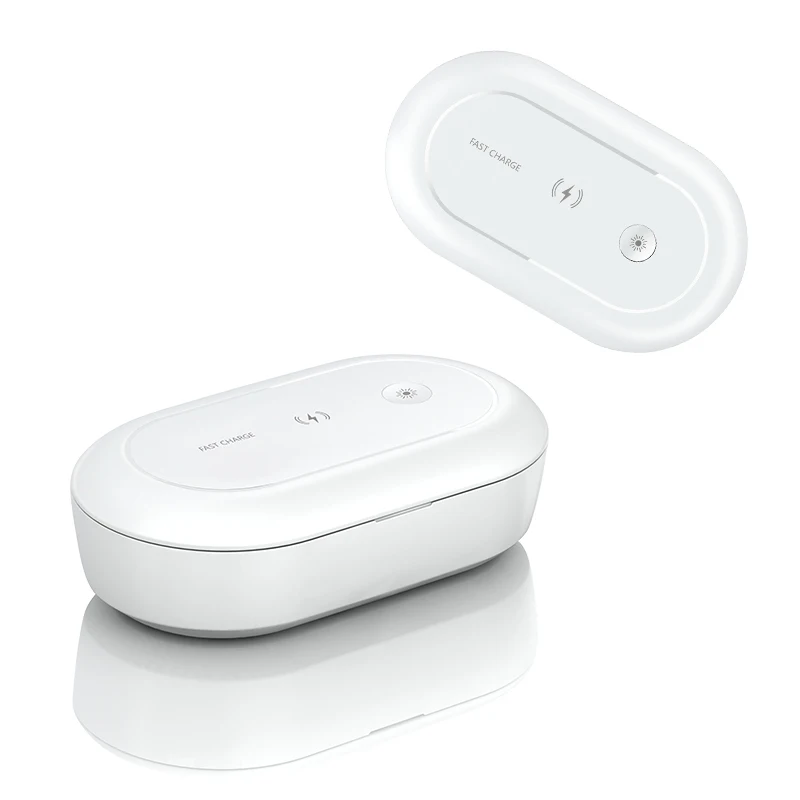 

Новое поступление! Лидер продаж 2020, портативный УФ стерилизатор для смартфона, коробка для дезинфекции с беспроводным зарядным устройством