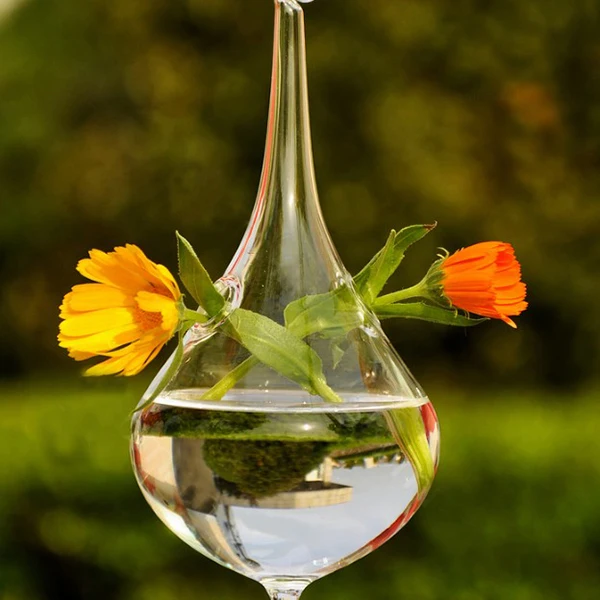 Капли воды стекло подвесная ваза бутылка Террариум контейнер для растений