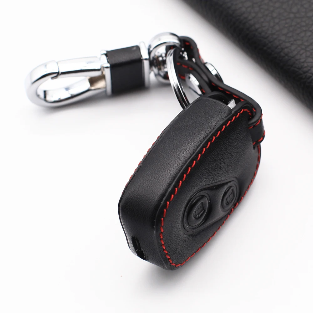 

New design genuine leather cover wallet key remote case for Honda Accord Civic CRV Pilo two 2 buttons