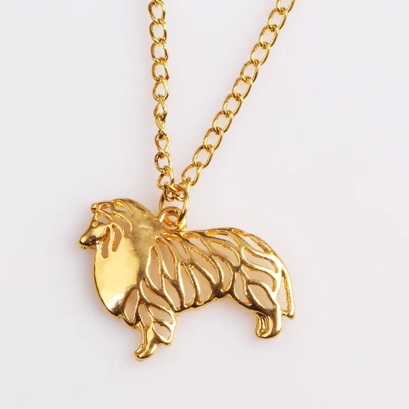 Европейский и американский тренд Новый овчарка позолоченное ожерелье Маленькая