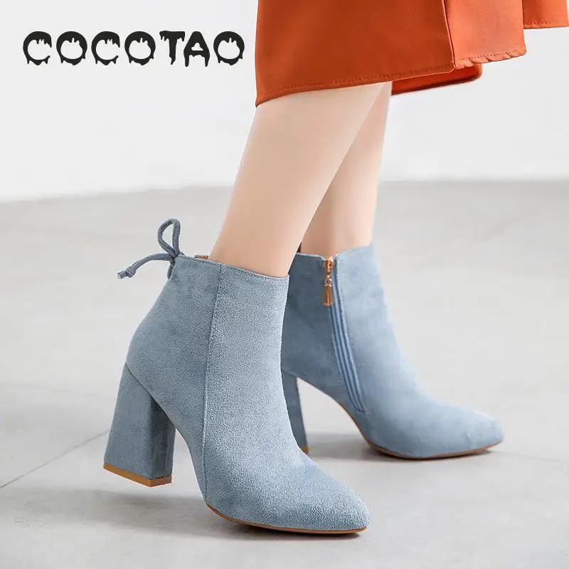 Новинка осени 2019 женские высокие ботинки с бантом красные свадебные туфли модные