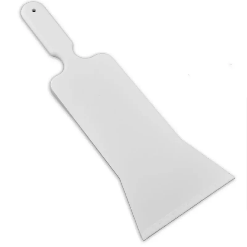 Белый скребок с шариковой ручкой пластиковый аксессуар оконная