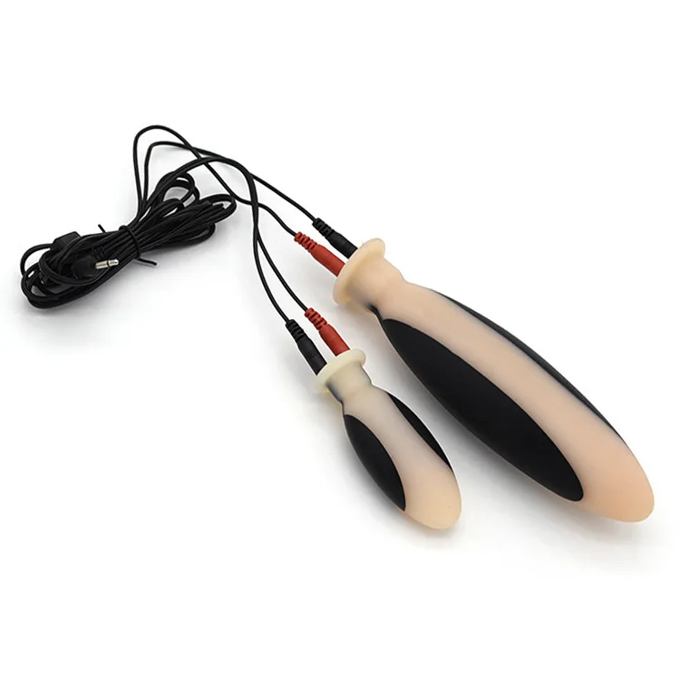 Силиконовый анальный электростимулятор вилка для взрослых секс-игрушки игры