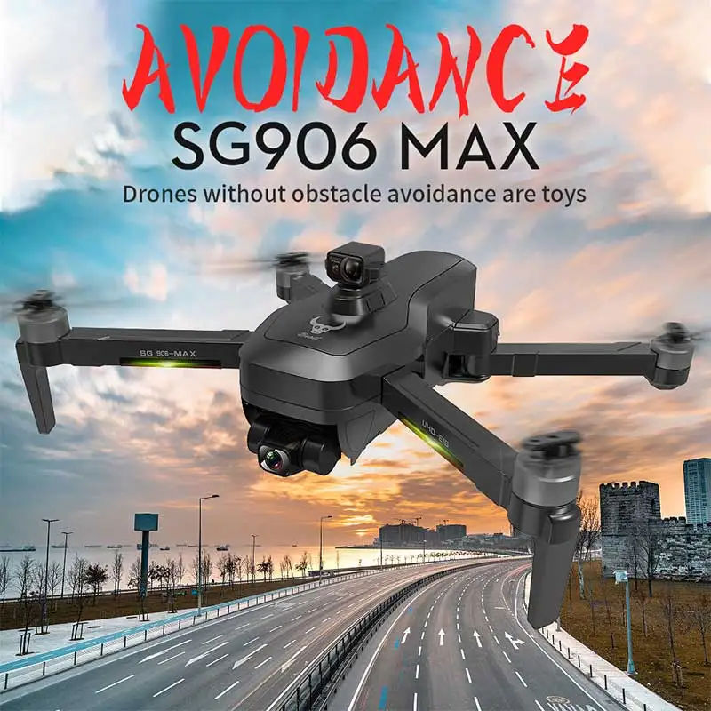 Dron teledirigido Profesional sin escobillas SG906 Pro3/Max, Drone EVO de 3 ejes,...