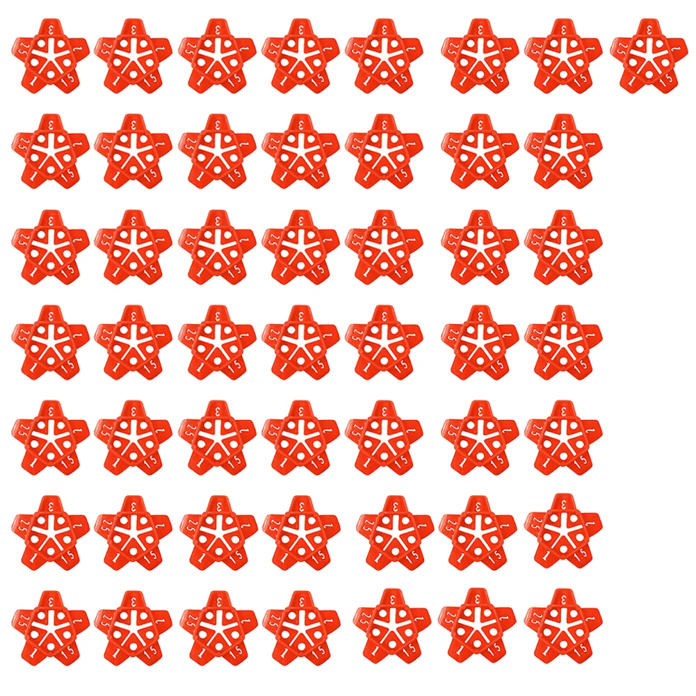 

50pcs 1/1.5/2/2.5/3mm Wall Tiles Ceramic Gap Locator Artifact Cross Tile Leveling System Gap Floor Construction Tools