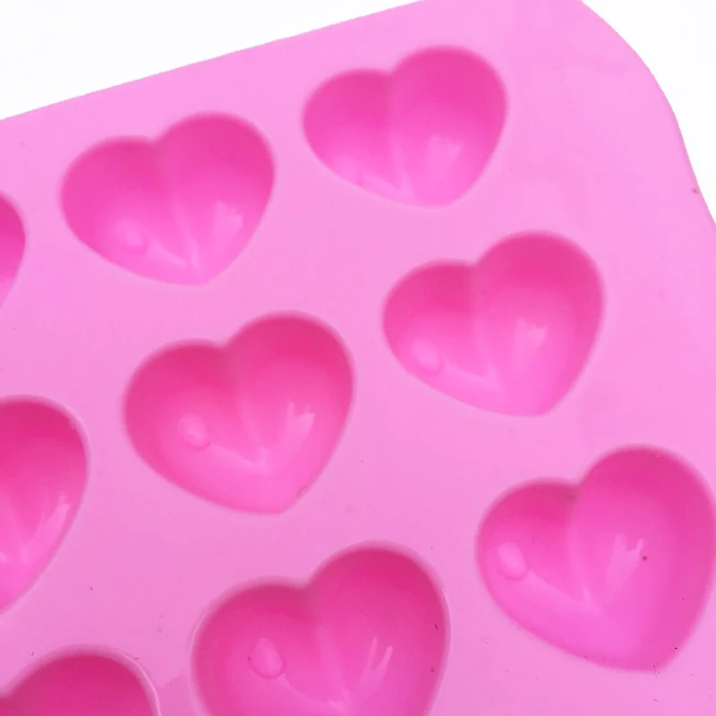 15 Форм для шоколадных конфет в форме сердца из силикона Мультиформа для выпечки и мыла для льда для самостоятельного создания инструментов для выпечки CM040.