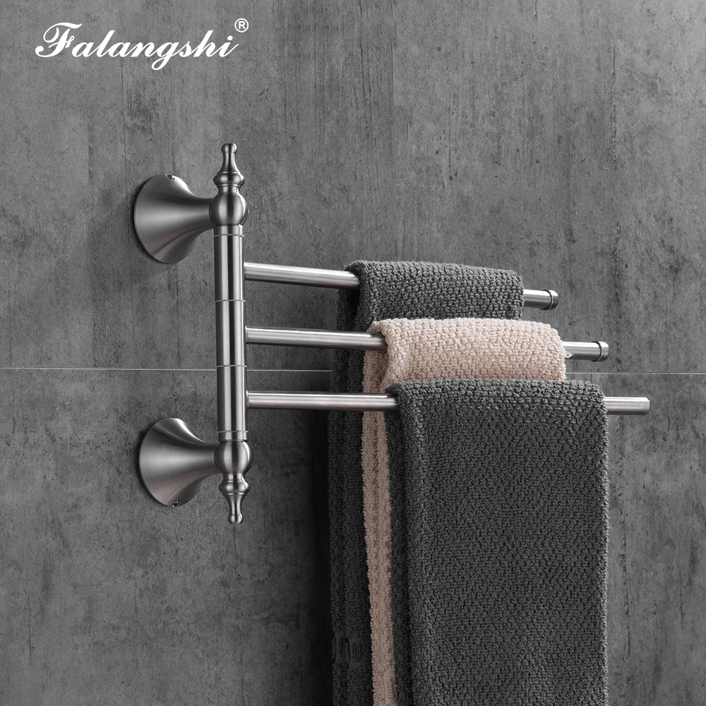 Держатель для полотенец Настенный из нержавеющей стали вращающийся на 180