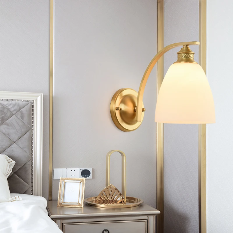 

Modern Wall light Glass lampadario Copper Wall lamplustre led moderne Fixtures Lamp ceiling kroonluchtera for Living Room